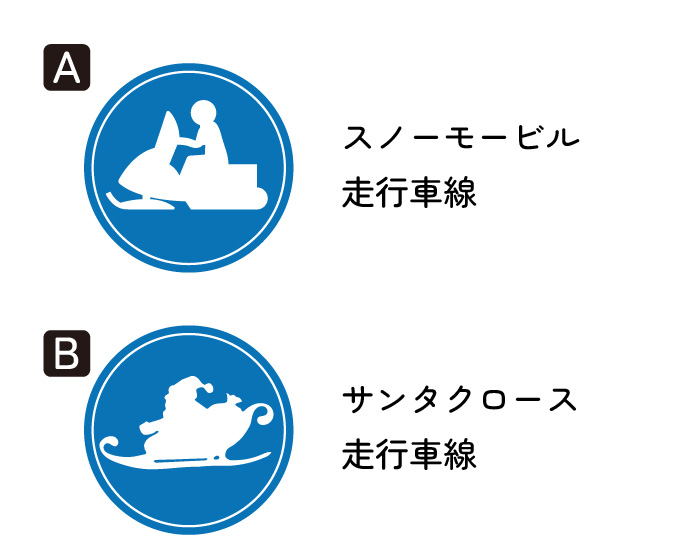Q1本当にある標識はどっち？