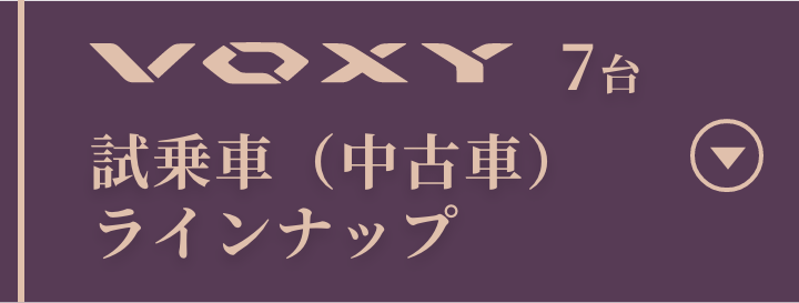 VOXY　7台　試乗車（中古車）ラインナップ