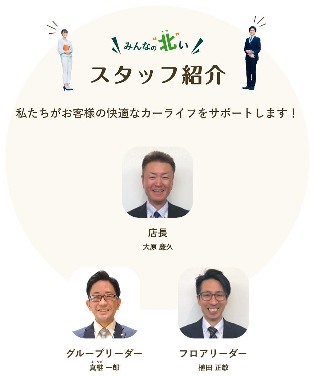 みんなの北い スタッフ紹介 店長 グループリーダー フロアリーダー